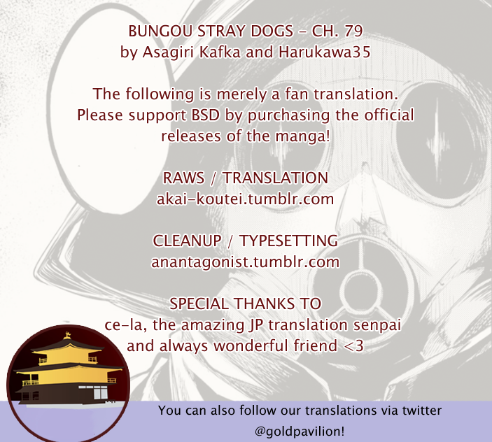 Bungou Stray Dogs, Chapter 79 image 01